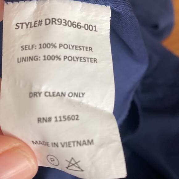 Dark Blue Lush Dress Sz L - Picture 5 of 5